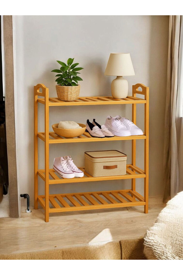 Bambu Ayakkabılık 4 Katlı - 1