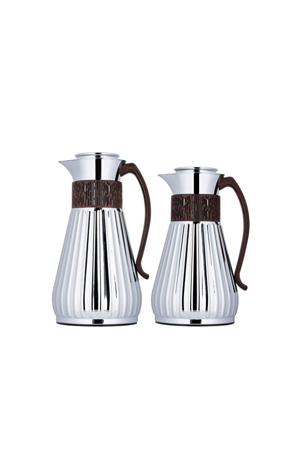 Trams Uza 2-Piece Set Chrome Hand Wood