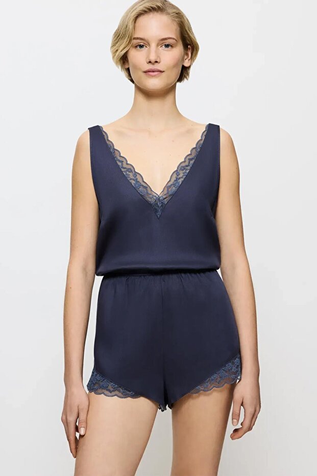 Silky Sensuality Romper Gecelik - 1