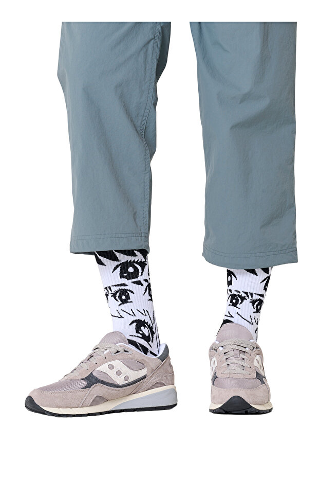 Anime Stripes Sneaker Sock