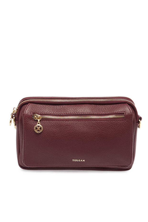 Burgundy Genuine Leather Women's Handbag - S25Y1Bc79999-M71