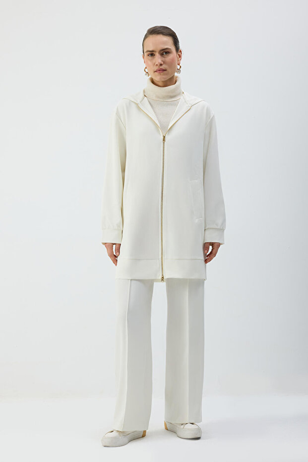 Zippered Hooded jacket