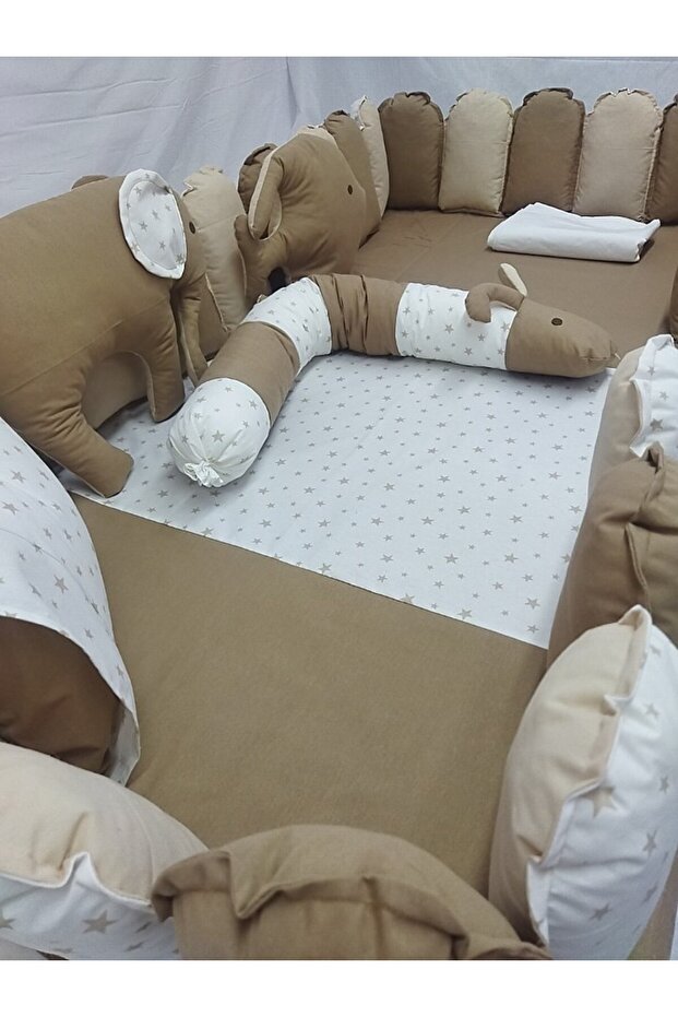 طقم سرير مونتيسوري 155×215 غطاء لحاف مطاطي، غطاء وسادة 50×70