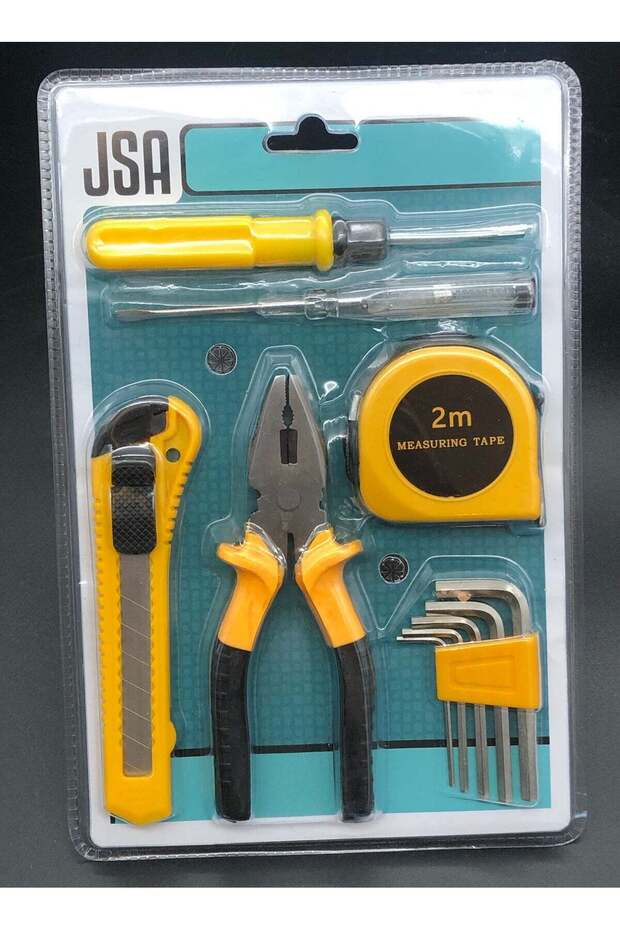 مجموعة أدوات يدوية مكونة من 11 قطعة - مجموعة أدوات أساسية متعددة الأغراض - 1