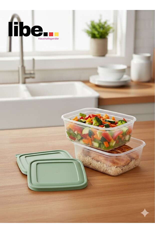 Square Storage Box Set 2X1500 ml - 1