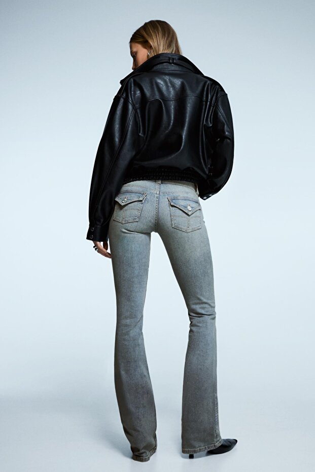 Jean bootcut kapaklı - 2