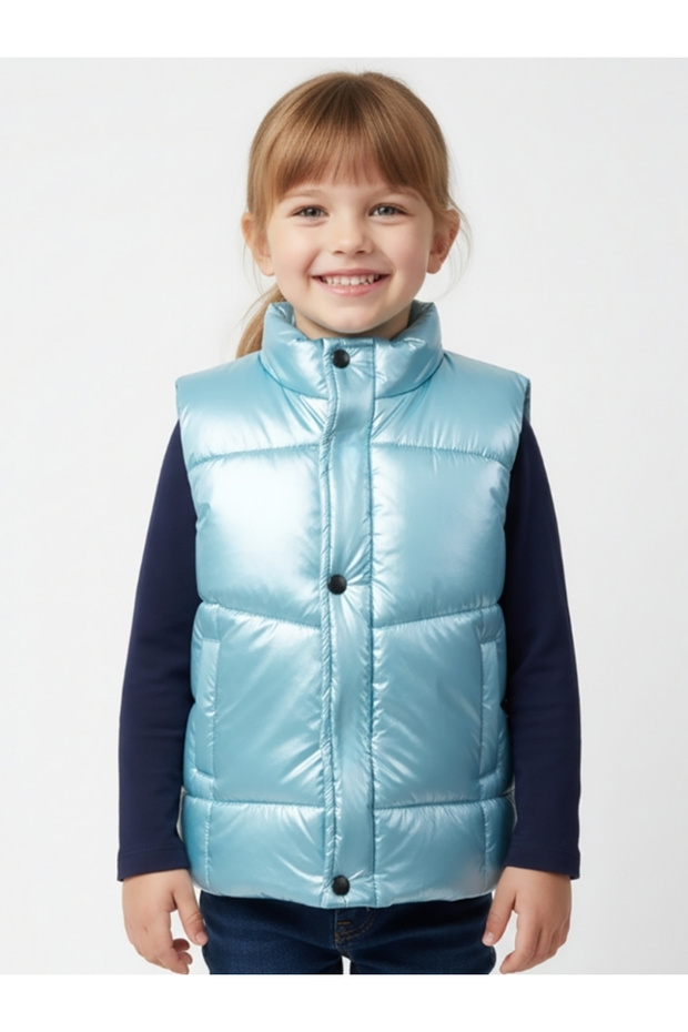 Basic Dik Yaka Kolsuz Şişme Yelek - 1