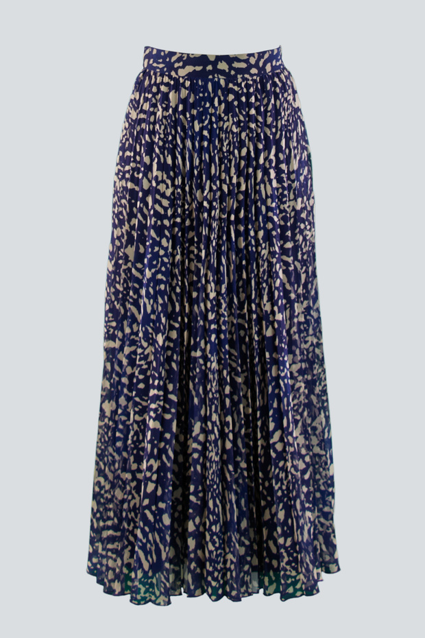 DESENLİ PLİSELİ ETEK - 1