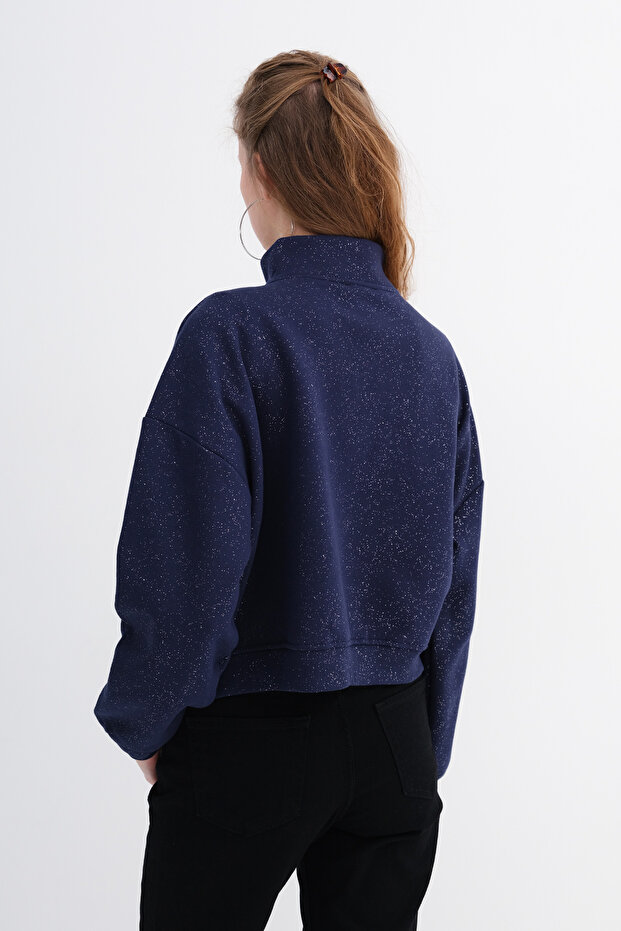 Simli Şardonlu Sweatshirt H12705 - 6