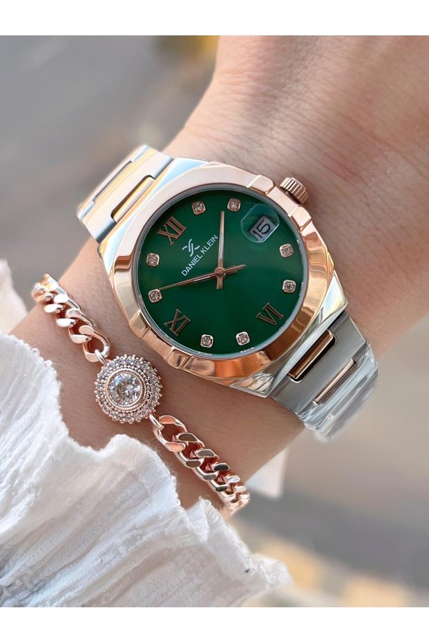 2 Years Warranty Steel Cord 30 Mt Water Resistant Women Wristwatch+Bracelet Bf.G.10055.6