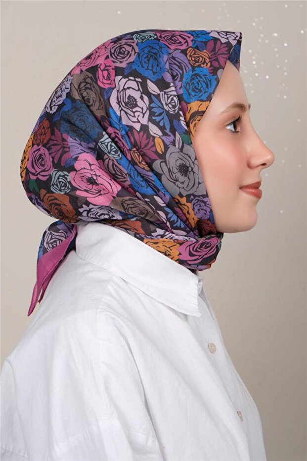 Lux Soft Pamuklu Eşarp 4040-421 - 2