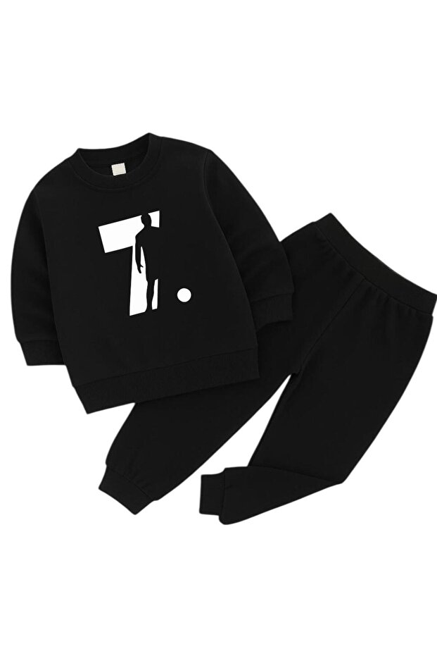 Football Player 7 Printed 3-Ply Children's Tracksuit Set