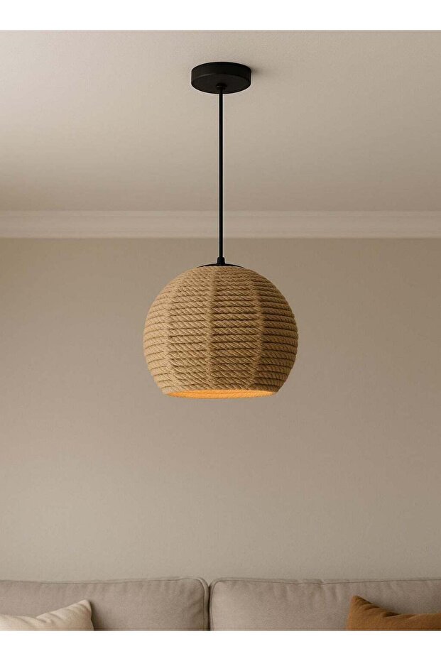 قلادة حبلية ريفية بقاعدة E27 - 1