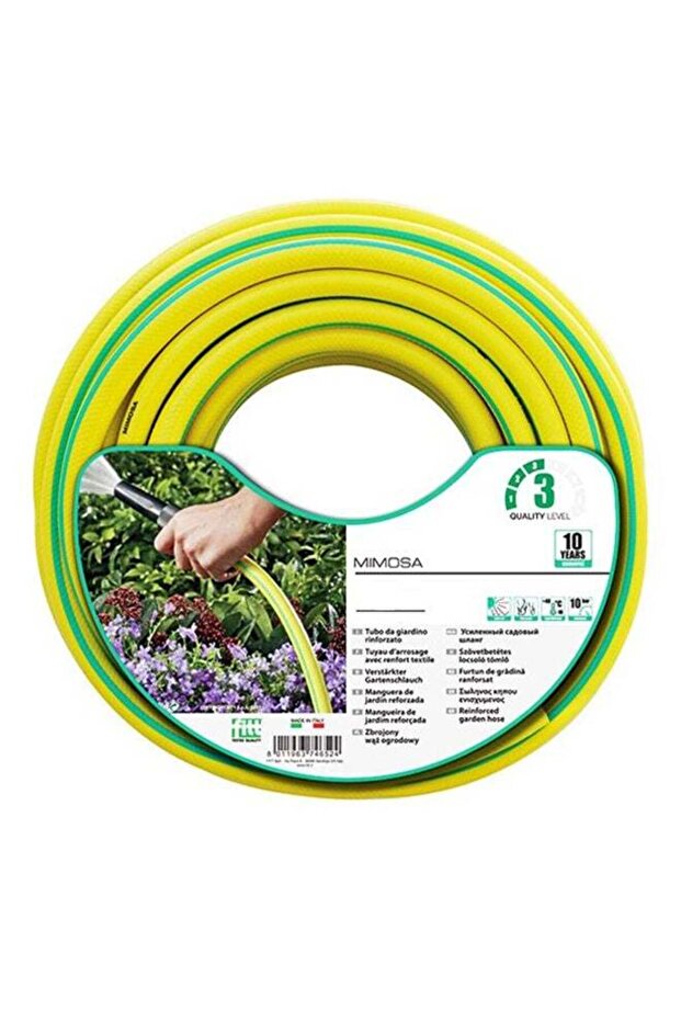 0.5-Inch Garden Hose Yellow/Black 50meter