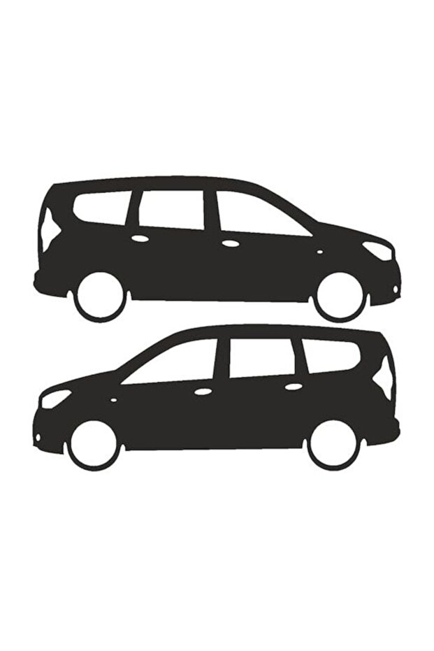ملصق سيارة من Dacia Lodgy باللون الأبيض