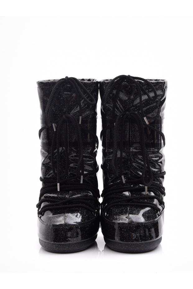 İcon Black Glitter Snow Boots - 2
