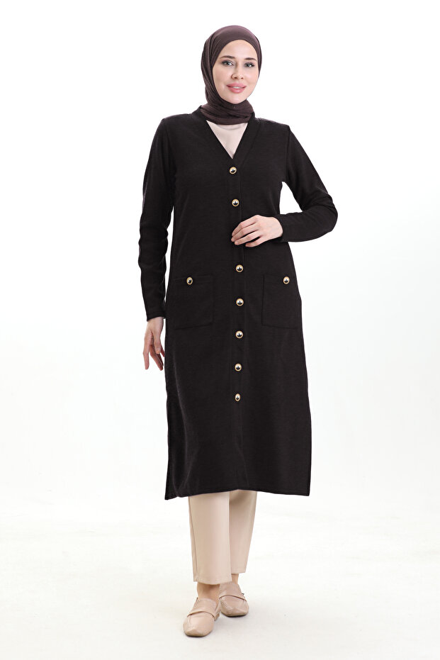 Buttoned Cardigan - 2