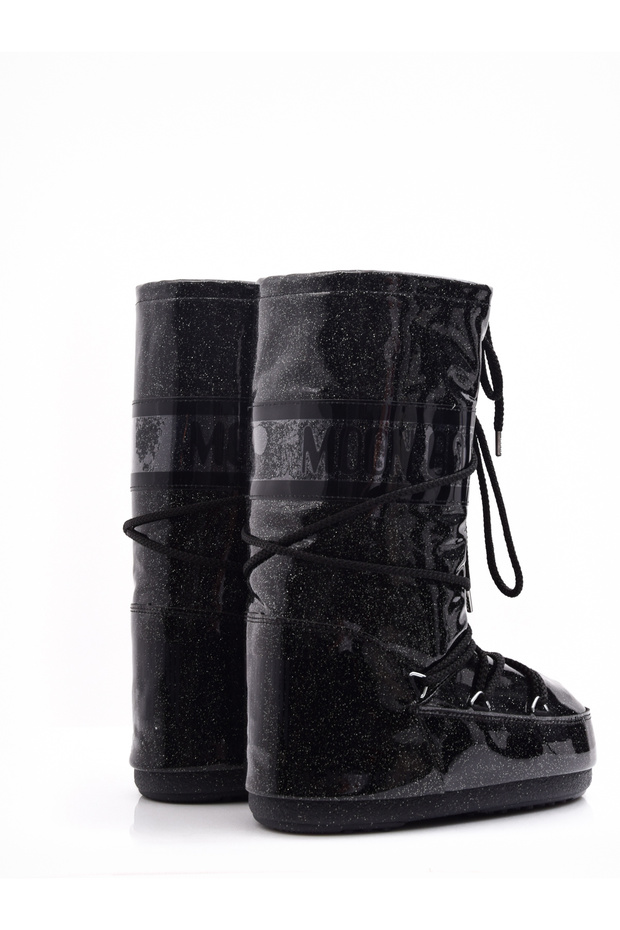 İcon Black Glitter Snow Boots - 3