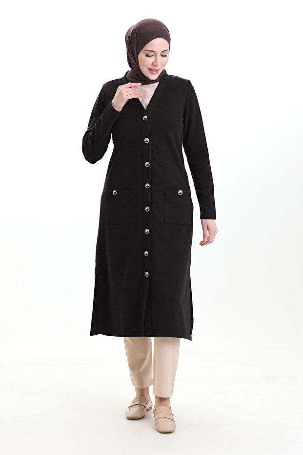 Buttoned Cardigan - 3
