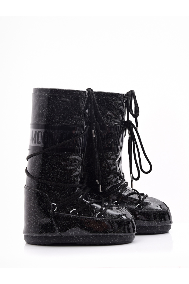 İcon Black Glitter Snow Boots - 1