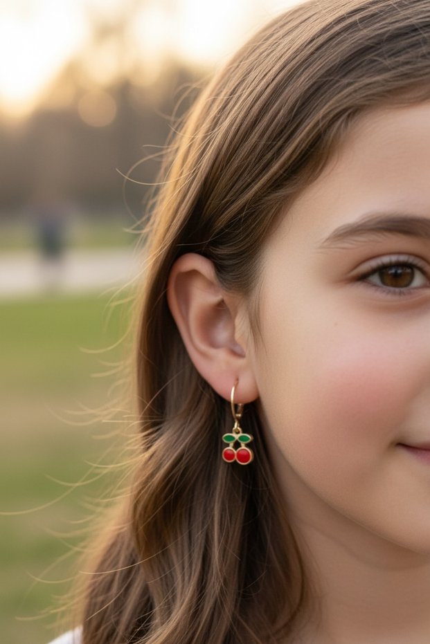 Girl's Cherry Earrings