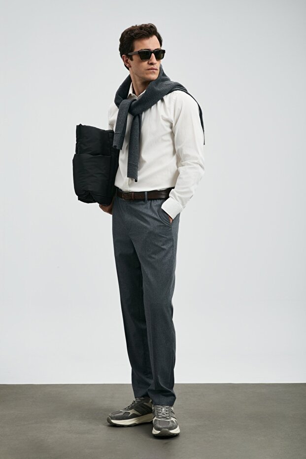 112010686 Ferla Basic Shirt Regular Fit Men's Shirt White - 2