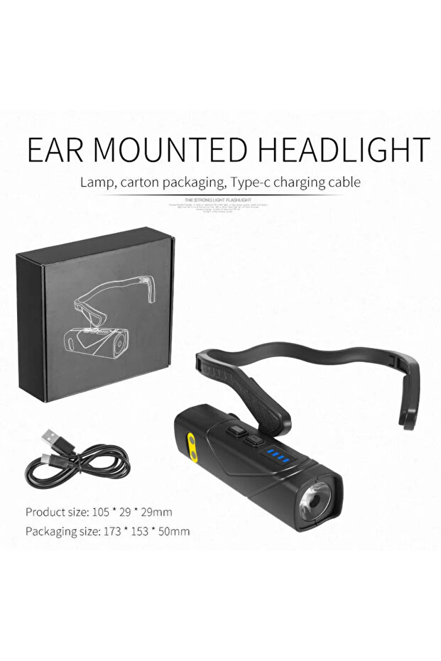 SHE86 Outdoor Dual Light Source Portable Induction Headlight Usb Charging Night Fishing And Running