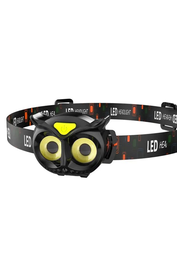 WT209 AAA battery COB Owl Mini Headlamp Running Warning Headlight Portable Rotating Hunting Magnet L