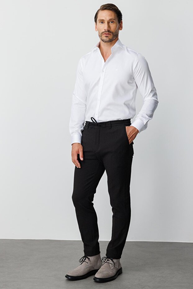 ERKEK SİYAH DYNAMIC FIT STD PANTOLON - 7