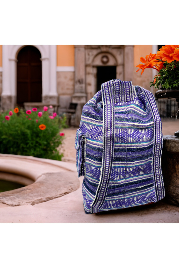 Large handmade Tlaloc backpack - 2