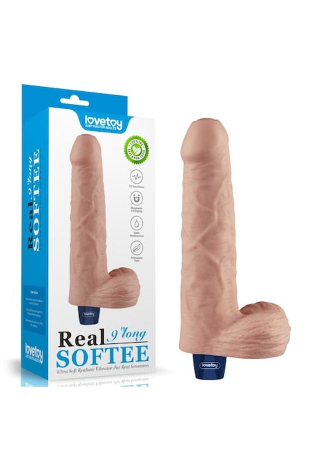 9" REAL SOFTEE Rechargeable Vibrating - 1