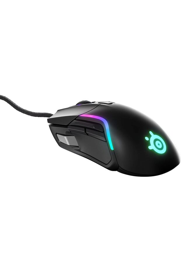 Rival 5 Gaming Mouse — TrueMove Air 18,000 CPI — 9 Programmable Buttons — Black - 1