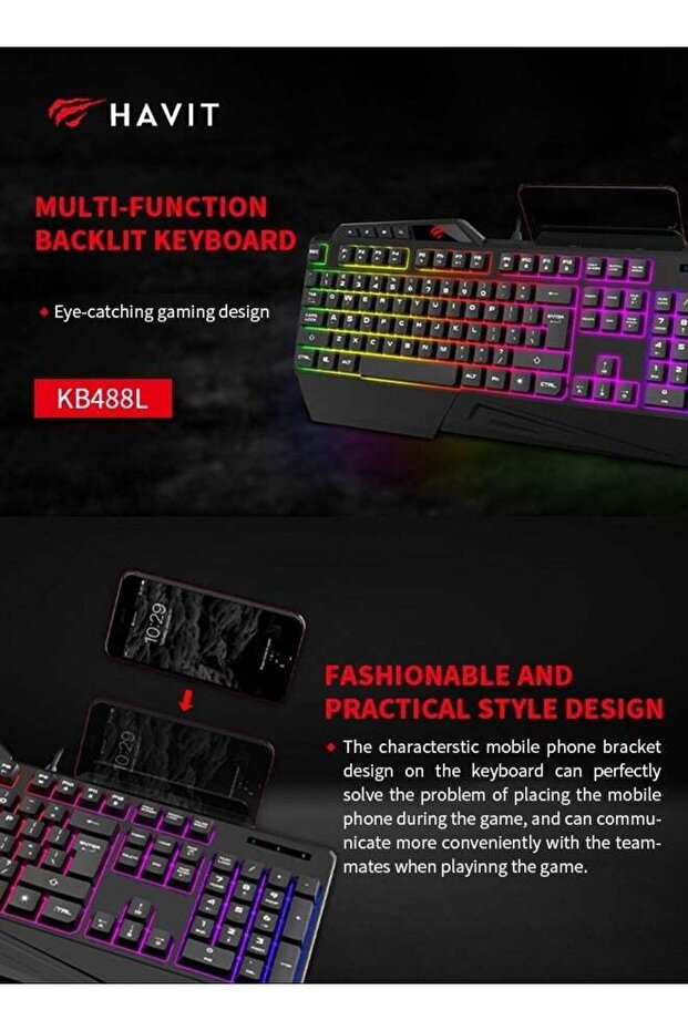Rgb Backlit Gaming Keyboard, 108-Key Wired Computer Keyboard, High-Speed Response - 2