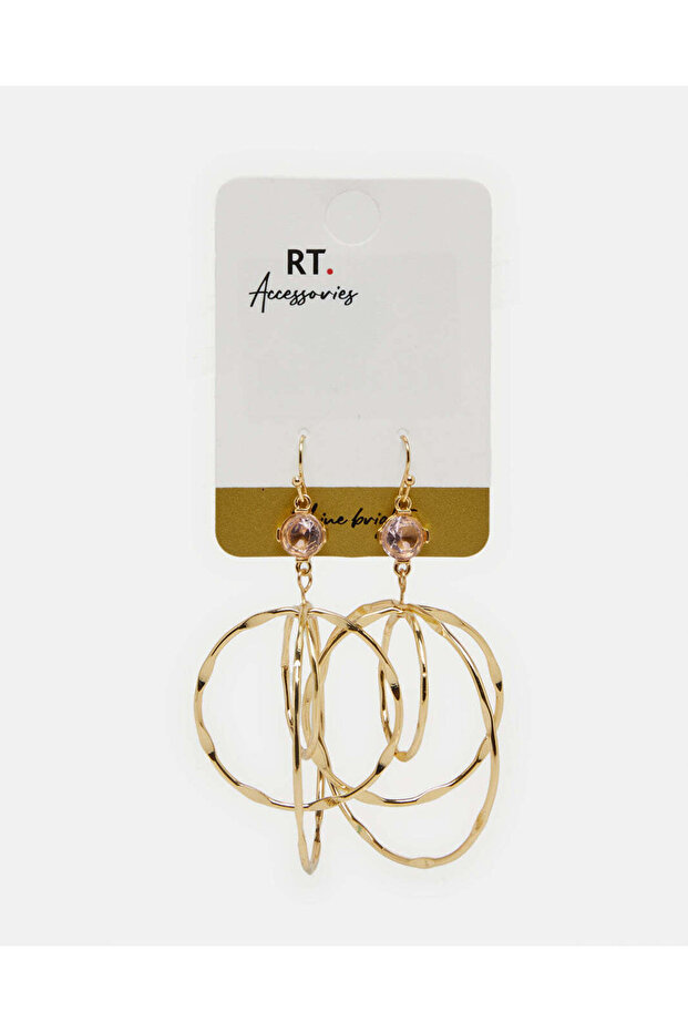 Women Gold Embellished Earrings