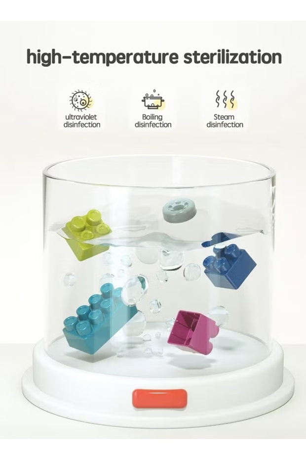 Building Blocks Table Macaron Color Stacking Blocks DIY Assembled Educational Toys with Stool - 6