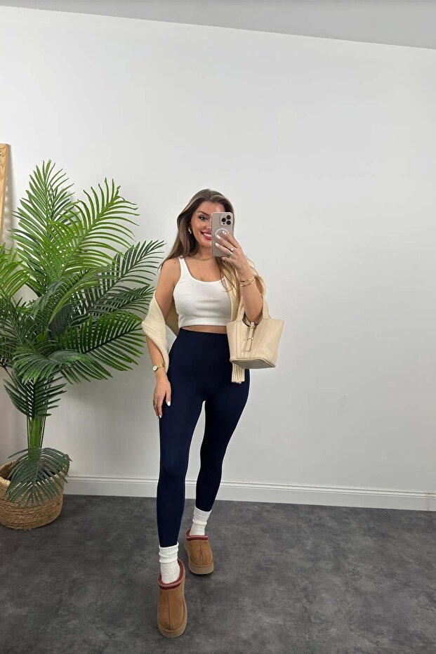 Premium Seri Modal Kumaş Lüks Basic Tayt - 1