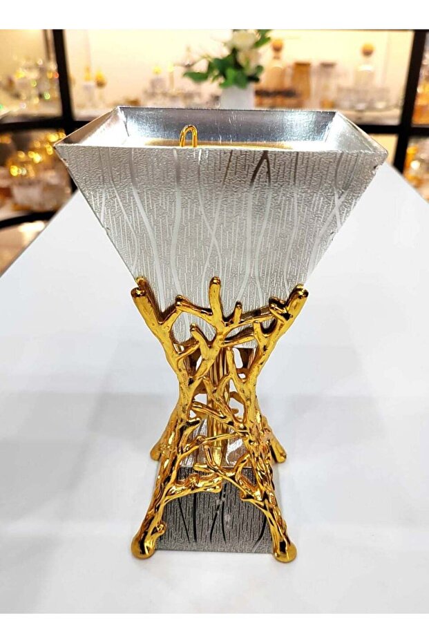 Damanhoor Bakhoor Oud Charcoal Incense Burner for Yoga, Spa & Aromatherapy