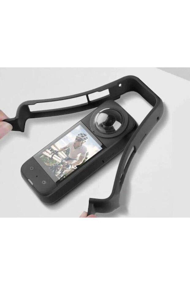 Protective Frame (Mounting System) for Insta360 One X3, Black Case - 1