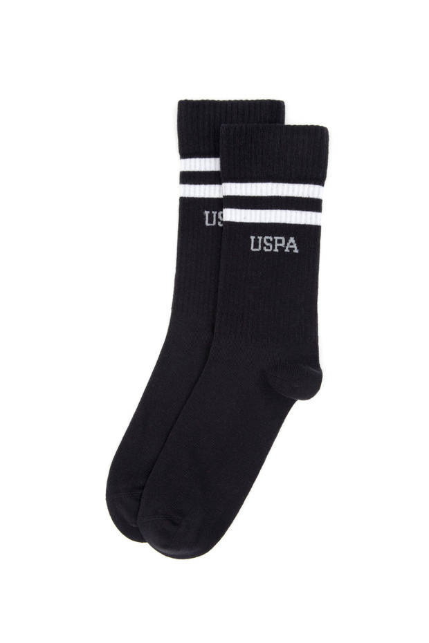 Men's Black 2-Piece Tennis Socks 50317940-Vr046