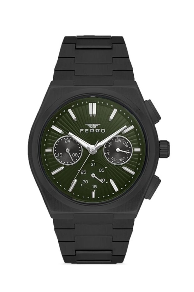 Gray Steel Cord Men's Wristwatch Fm11452A-V2 Functions Active 3Atm Waterproof Giftpackage