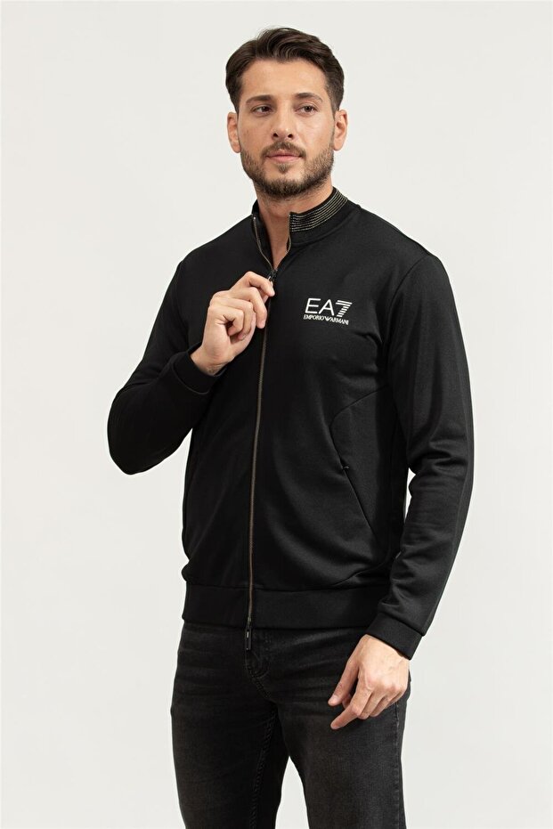 Erkek Fermuarlı Sweatshirt - 2