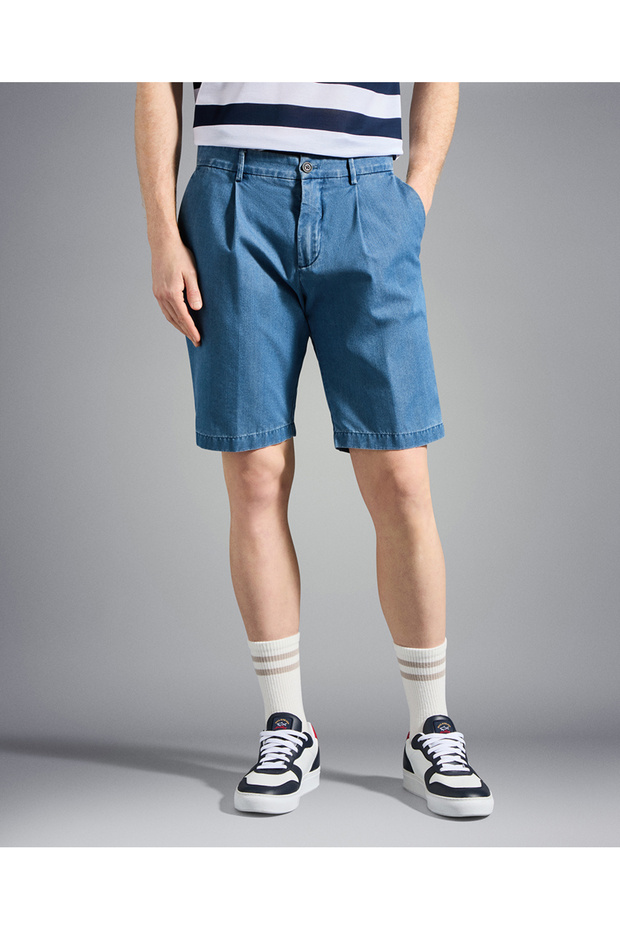 Denim Bermuda Shorts