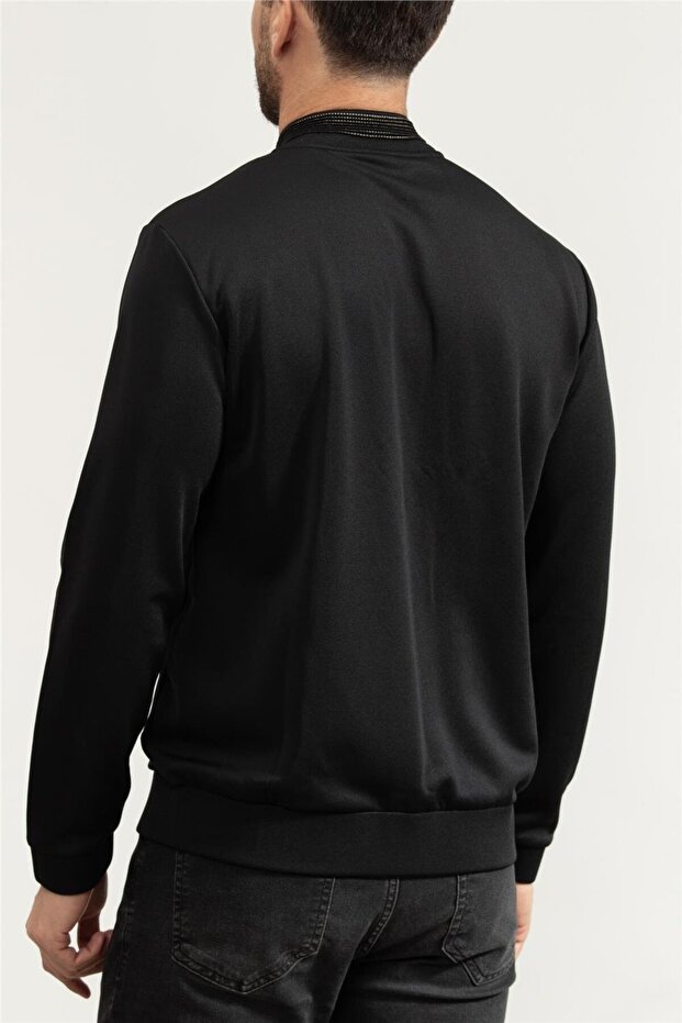 Erkek Fermuarlı Sweatshirt - 3