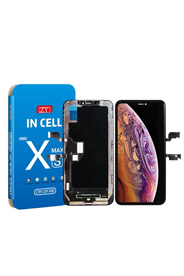 شاشة LCD عالية الدقة بالكامل من نوع Incell لهاتف آيفون XS Max مع شريط سائل مرفق