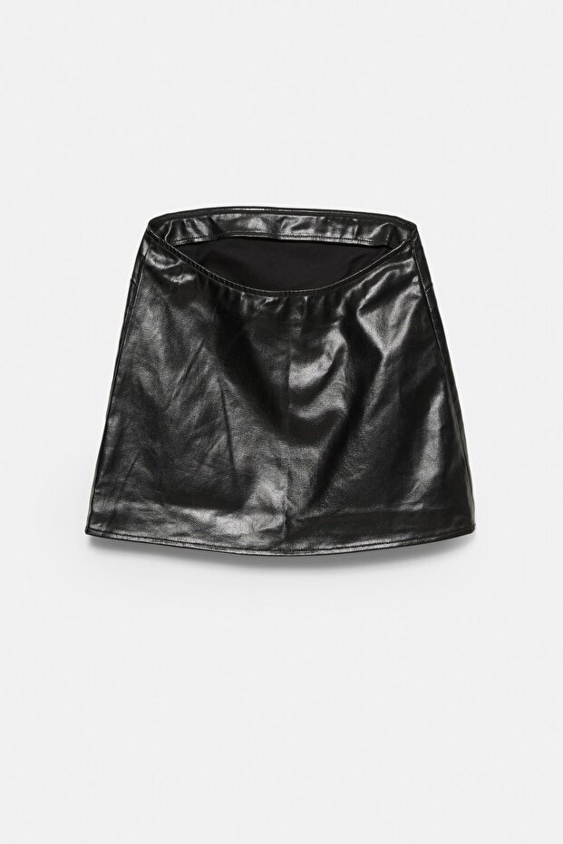 Straplez parlak top - 7