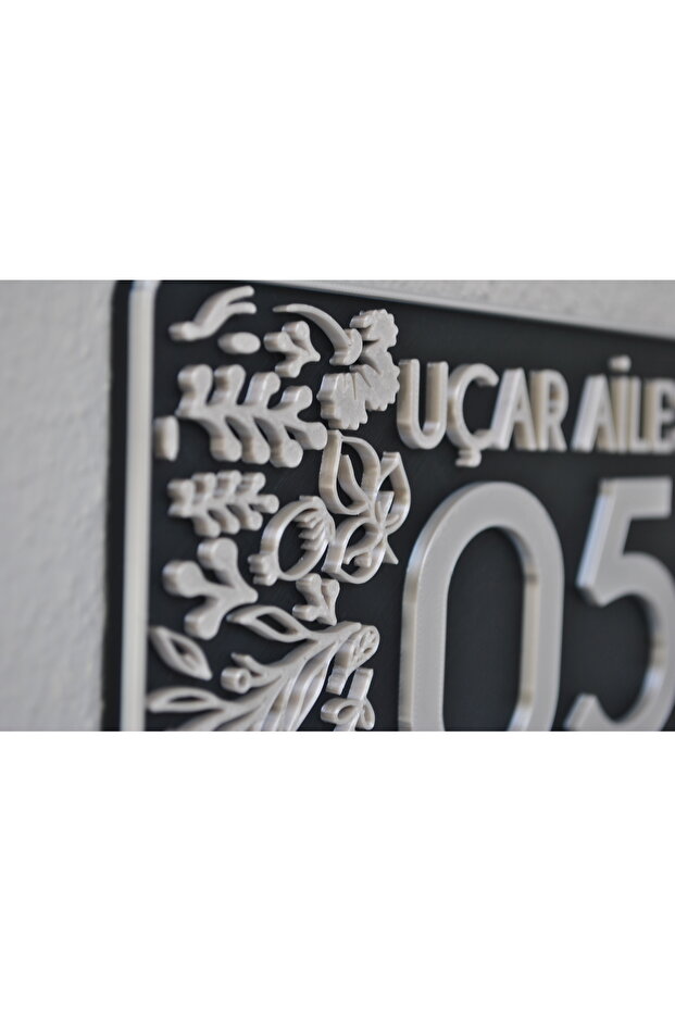 Kapı numarası, dış kapı süsü , kapı süsü , numaralık, modern kapı süsü - 5