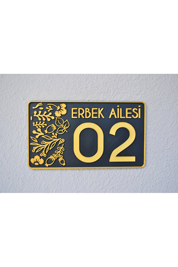 Kapı numarası, dış kapı süsü , kapı süsü , numaralık, modern kapı süsü - 1