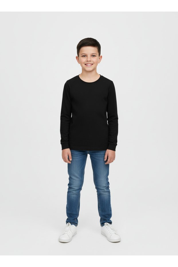 Boy's Long Sleeve Cotton T-Shirt