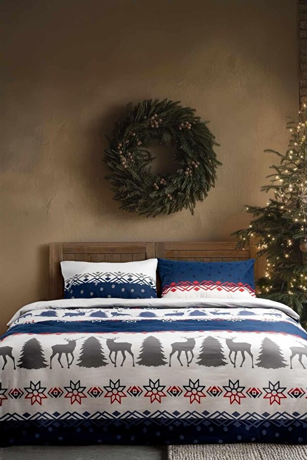 Cotton Collection Winter Flannel Double Duvet Cover Set Winter