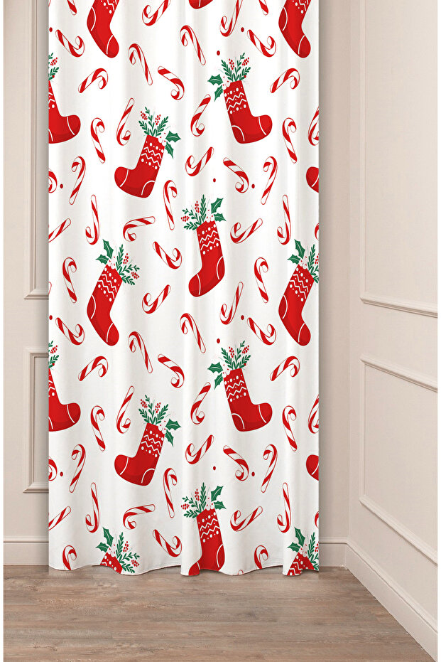 Christmas Pine Tree Christmas Tree Snow New Year Christmas Patterned Specially Designed Digital Printed Background Curtain